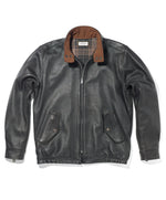 LEATHER HARRINGTON JACKET